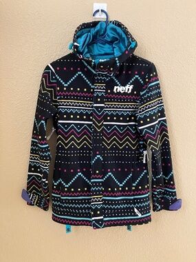 Neff Softshell Hooded Jacket Snowboard Ski Women's Size XS